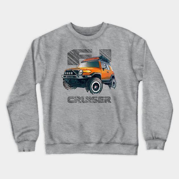 FJ Cruiser (XJ10) – Magma Crewneck Sweatshirt by robert1117